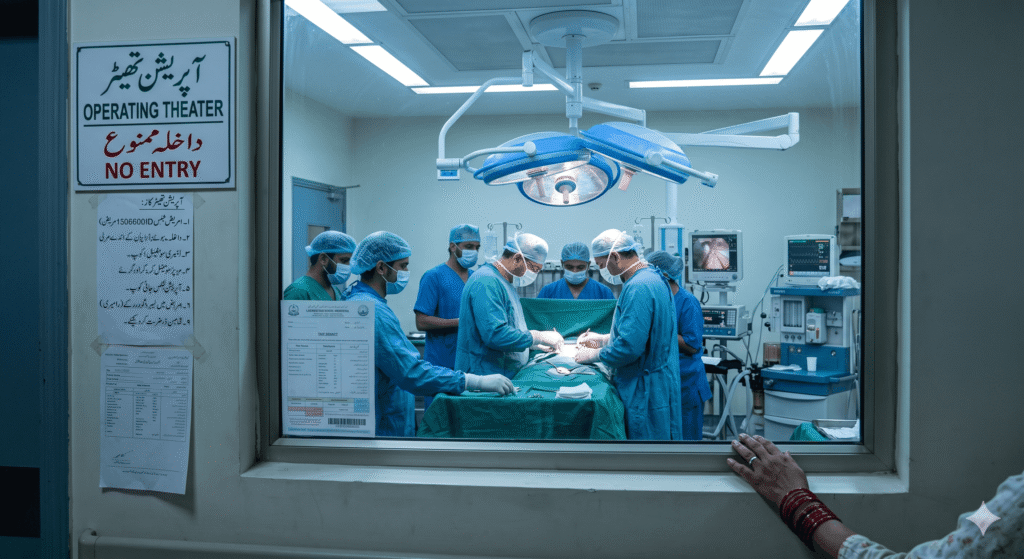 Week 4: Approved — Rs. 50,000 for surgery.