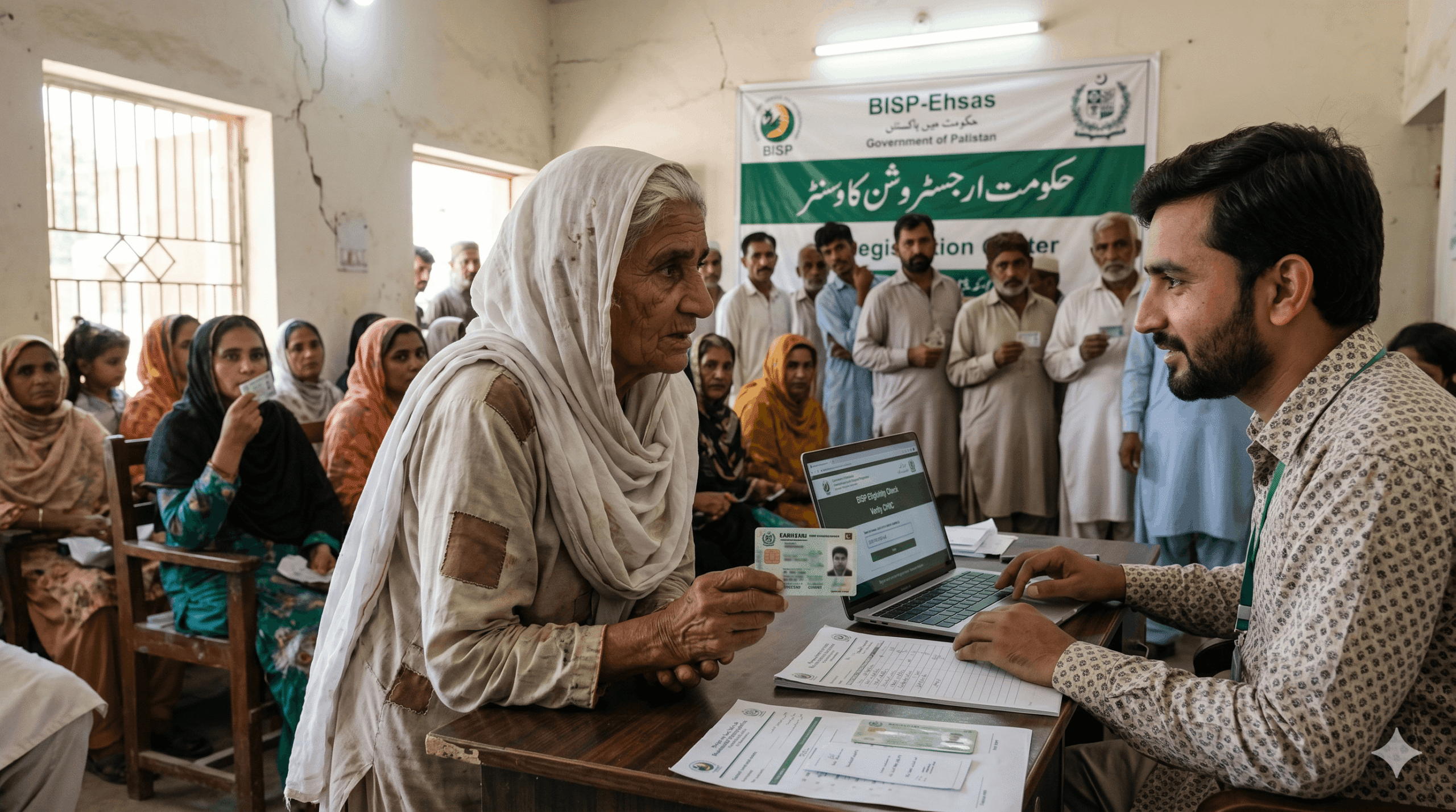 Visiting the BISP Tehsil Office